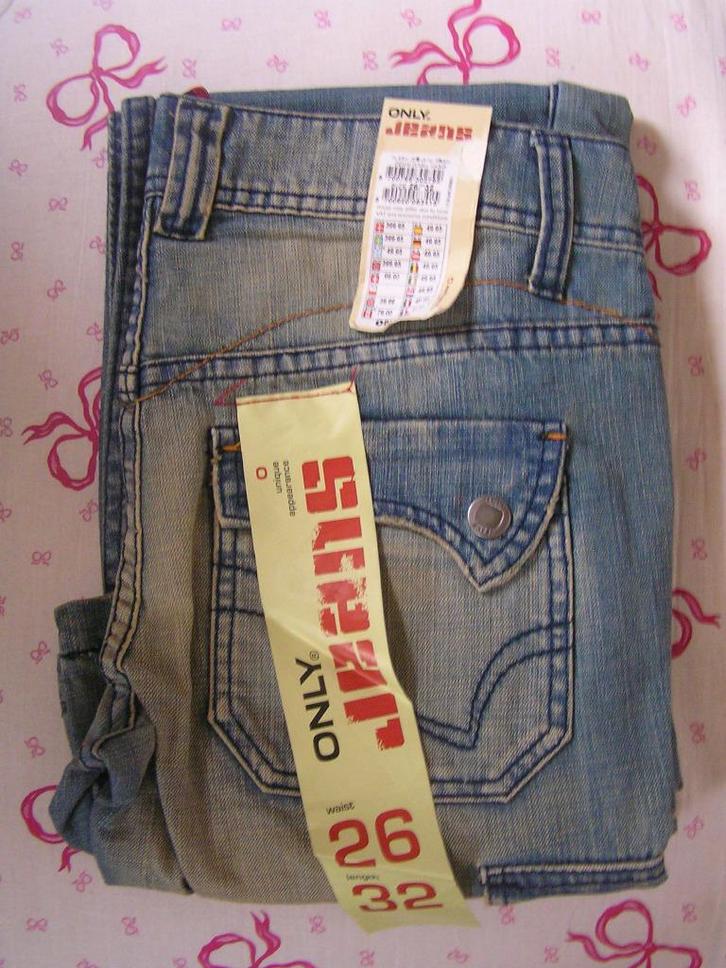 ONLY Jeans W26 - L32 NIEUW spijkerbroek vintage, Kleding | Dames, Spijkerbroeken en Jeans, Nieuw, W27 (confectie 34) of kleiner