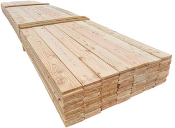 98 Tuinplanken - Lariks hout 1.8x14.0 cm / 5.00 m - nr: tp2