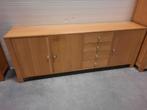Massief lichteiken dressoir afm bxdxh = 210x45x80 cm, Huis en Inrichting, Ophalen, Gebruikt, Eikenhout, 200 cm of meer