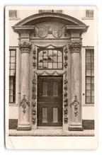 Texel, Oude deur in Hotel "Texel" den Burg, Ophalen of Verzenden, 1920 tot 1940, Gelopen, Waddeneilanden