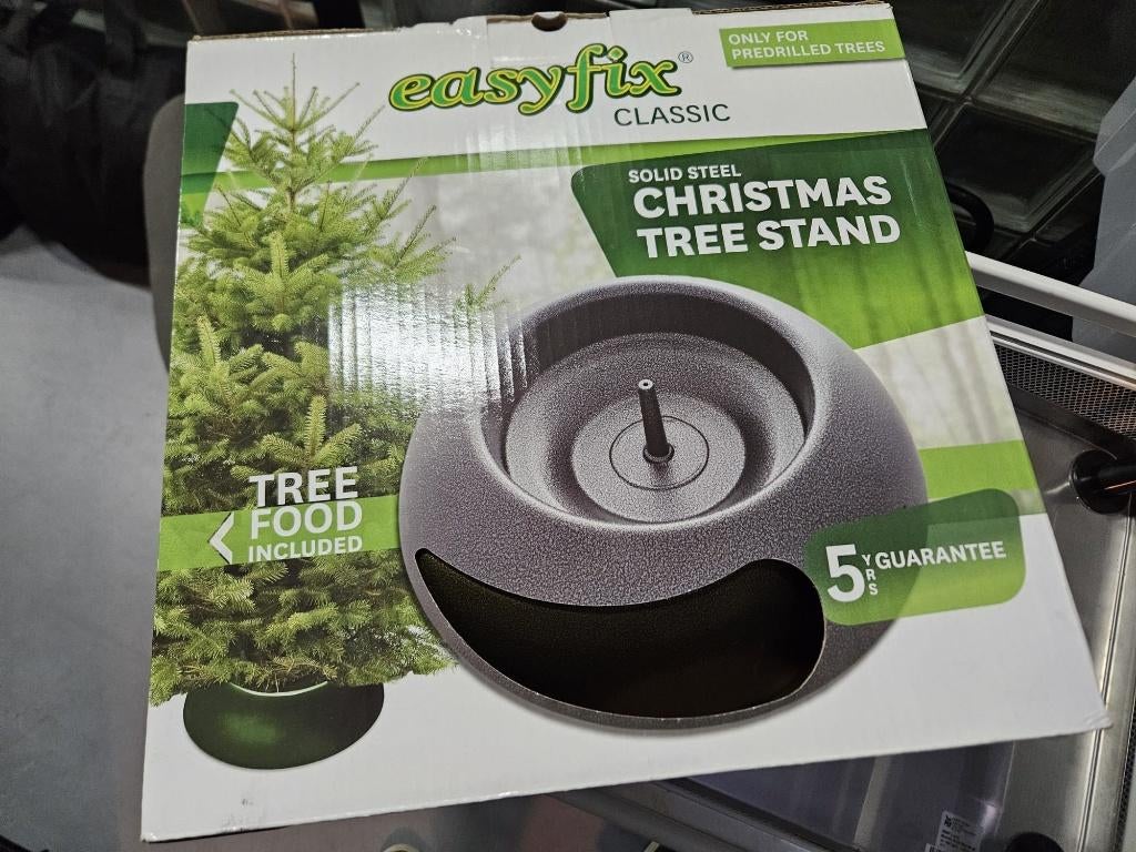 Kerstboomstandaard Easyfix Classic Antraciet, Ophalen, Nieuw