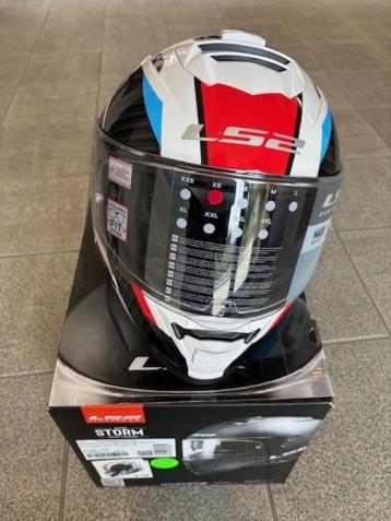 LS2 FF800 Storm white/red/blue (NIEUW) XS beschikbaar voor biedingen