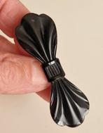 Antiek gitten rouwbroche, Sieraden, Tassen en Uiterlijk, Broches, Verzenden, Zilver, Overige materialen