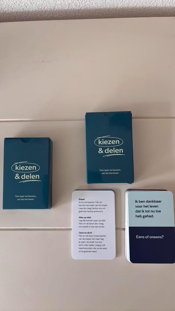 Kaarten kiezen & delen, Diversen, Verpleegmiddelen, Nieuw, Ophalen of Verzenden