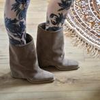 Sacha leren laarzen 40, Hoge laarzen, Verzenden, Beige, Second Glow