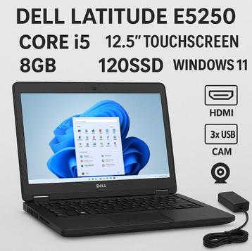 Dell Latitude E5250, core i5, 8gb, 120SSD, Windows 11 beschikbaar voor biedingen