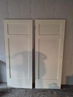 2 paneeldeuren, Doe-het-zelf en Verbouw, Deuren en Horren, Ophalen, Gebruikt, Minder dan 80 cm, Binnendeur