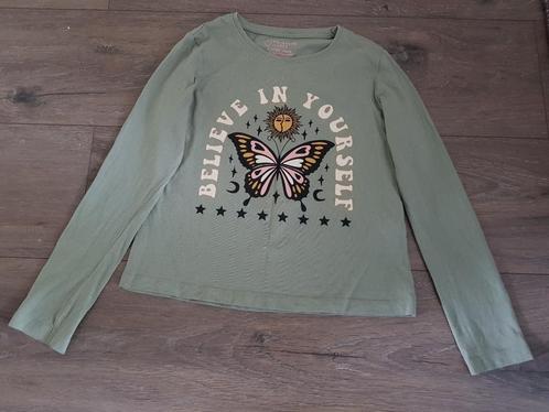T-shirt meisje - mt. 140 / 9 - 10 jaar - Believe in yourself, Kinderen en Baby's, Kinderkleding | Maat 140, Zo goed als nieuw