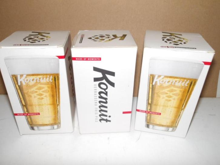 Kornuit bier glazenset (nr.1)  3 stuks, Verzamelen, Biermerken, Nieuw, Glas of Glazen, Overige merken, Ophalen of Verzenden