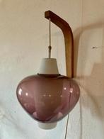 Vintage midcentury wandlamp, Huis en Inrichting, Lampen | Wandlampen, Gebruikt, Glas, Scandinavisch, Ophalen