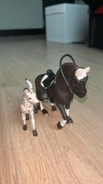 Schleich paarden met zadels en hoofdstellen!, Ophalen, Zo goed als nieuw