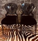 SET PEDRALI KUNSTSTOF ROOK ZWART LUCITE EETKAMER STOELEN, Ophalen, Kunststof, Twee, Zwart