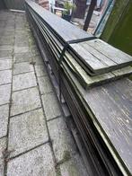 Oude Grenen Vloerdelen 25 m2- Hergebruik, Ophalen, Gebruikt, Minder dan 25 mm, Grenen