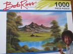 leuke Bob Ross puzzel 1000 stukjes (48x68 cm ), Hobby en Vrije tijd, Ophalen of Verzenden, 500 t/m 1500 stukjes, Zo goed als nieuw