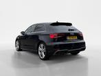 Audi A3 1.5 TFSI CoD Sport S Line Edition Automaat, Auto's, Audi, 4 cilinders, 150 pk, Leder en Stof, Zwart