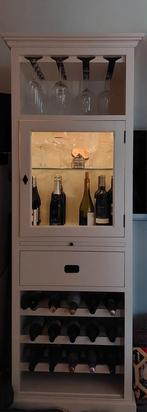 Stijlvolle Wijnkast met Glasdeur en Lade, Ophalen, 25 tot 50 cm, 50 tot 100 cm
