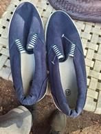 Blauwe Canvas Instappers Maat 43, Loafers, Blauw, Ophalen of Verzenden, Gedragen