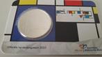 Nederland coincard 2022 - Piet Mondriaan Vijfje, Postzegels en Munten, Zilver, Overige landen, 5 euro, Verzenden