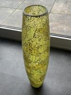 Groene glazen vaas mozaïek, Huis en Inrichting, Woonaccessoires | Vazen, Ophalen, 50 tot 75 cm, Groen, Glas