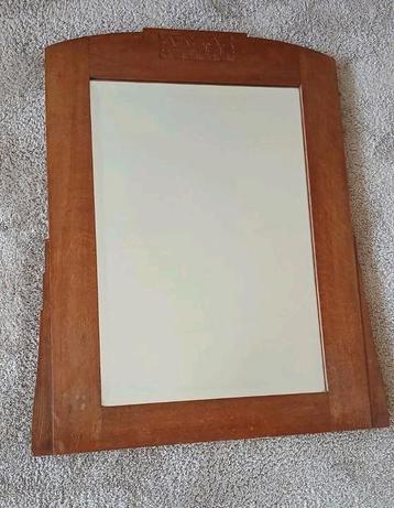 Art Nouveau spiegel geslepen beschikbaar voor biedingen