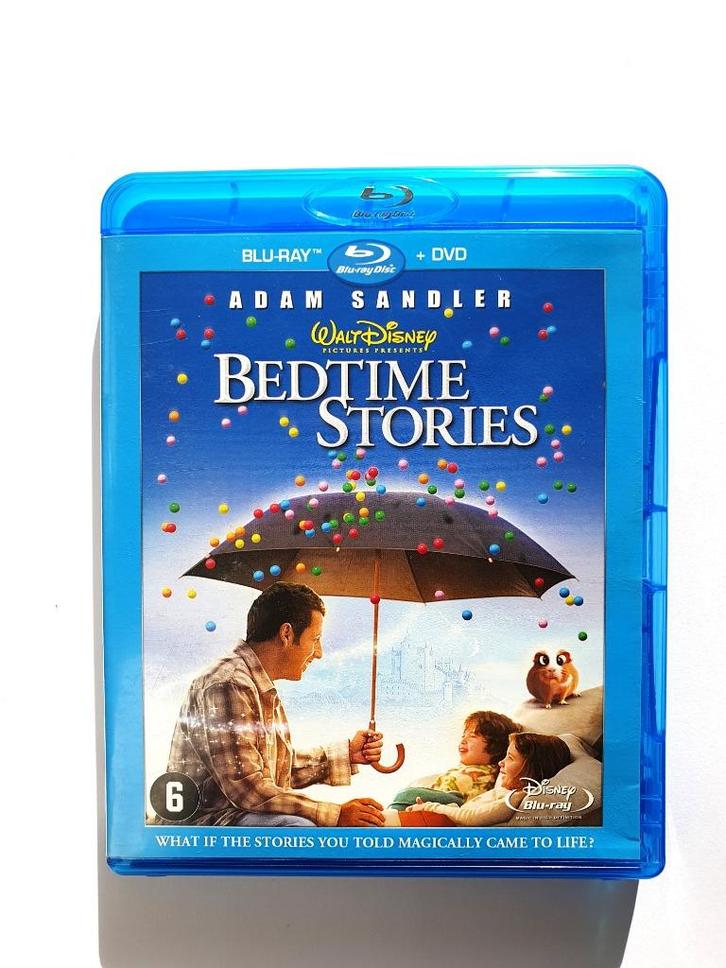 Bedtime Stories (Blu-ray + DVD), Cd's en Dvd's, Blu-ray, Zo goed als nieuw, Avontuur, Ophalen of Verzenden