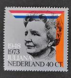 nvph 1036 postfris 25jr Juliana 1973, Postzegels en Munten, Postzegels | Nederland, Verzenden, Na 1940, Postfris