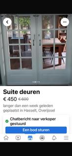 Kamer suite deuren, Ophalen of Verzenden, Zo goed als nieuw, Binnendeur, 200 tot 215 cm