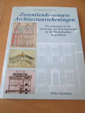 Zeventiende-eeuwse architectuurtekeningen .boek beschikbaar voor biedingen