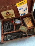 Kist met oude meccano spullen, Ophalen of Verzenden