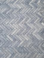 Zwart/grijze klinkers - 7m2 - 20x5x7, Tuin en Terras, Tegels en Klinkers, Ophalen, Beton, 5 tot 10 m², Klinkers