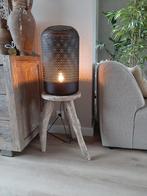Landelijke vloerlamp met Country Field kap, Nieuw, Ophalen of Verzenden, Stoer sober robuust landelijk, Minder dan 100 cm