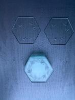 Glazen onderzetters uit de jaren 30, Antiek en Kunst, Antiek | Glas en Kristal, Ophalen of Verzenden