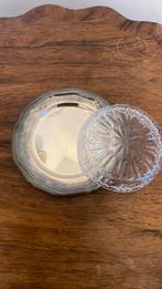 Verzilverd boterschaaltje Blue Band, Huis en Inrichting, Keuken | Servies, Overige materialen, Gebruikt, Ophalen of Verzenden