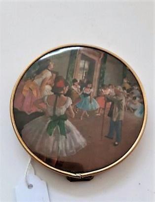 Oud Zakspiegeltje met plaatje ballet Degas 2 spiegels, Sieraden, Tassen en Uiterlijk, Overige Accessoires, Zo goed als nieuw, Ophalen
