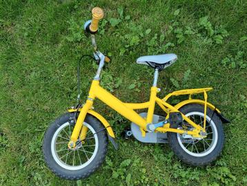 Gele kinderfiets 12,5 inch beschikbaar voor biedingen