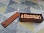 Antiek Domino Spel in Houten Kistje, Antiek en Kunst, Curiosa en Brocante, Ophalen of Verzenden