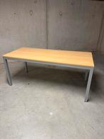 Stevige MDF Tafel met Houtlaminaat & Aluminium Poten, Huis en Inrichting, Tafels | Eettafels, Ophalen, Kunststof, Gebruikt, 50 tot 100 cm