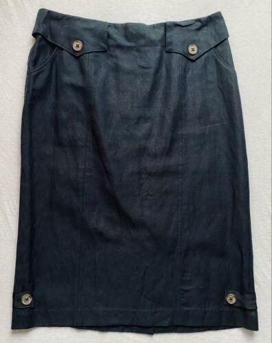 La Ligna rok maat 42 [DM], Kleding | Dames, Rokken, Zo goed als nieuw, Maat 42/44 (L), Blauw, Onder de knie, Ophalen of Verzenden