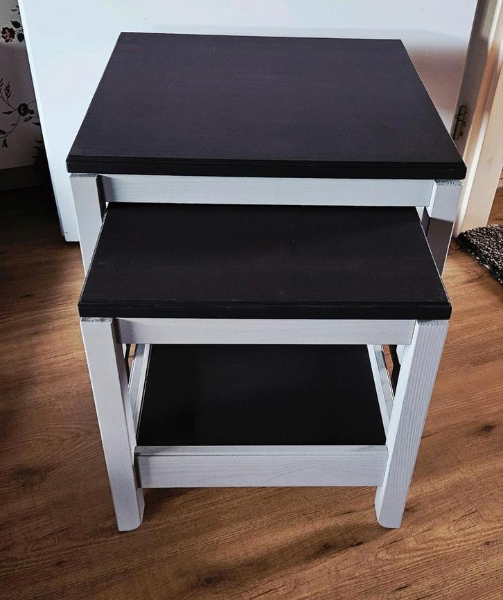 Ikea Havsta tafeltjes, bijzettafeltjes, Huis en Inrichting, Tafels | Salontafels, Zo goed als nieuw, Minder dan 50 cm, Minder dan 50 cm