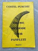 Panfluit Methode Deel 3 - Costel Puscoiu, Muziek en Instrumenten, Bladmuziek, Ophalen of Verzenden, Les of Cursus, Klassiek, Overige instrumenten