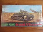Italian 75mm Fiat-Ansaldo 75/18 M13/40 (Esci 1/72), Overige merken, Nieuw, Ophalen of Verzenden, Tank