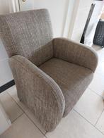 2 Eetkamerstoelen op Wielen - Bruin, Ophalen, Gebruikt, Twee, Bruin