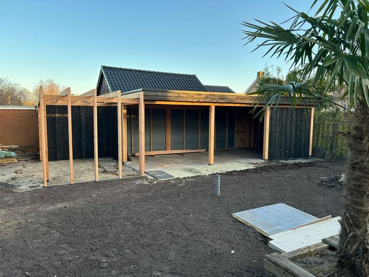 Douglas overkapping - Carport - Veranda!, Tuin en Terras, Overkappingen, Zo goed als nieuw, Veranda, Ophalen