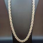 Platte zilver koningsketting 925, Sieraden, Tassen en Uiterlijk, Ophalen of Verzenden, Nieuw
