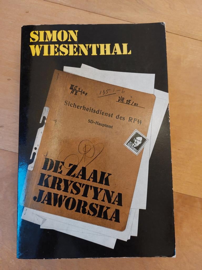Boek: De zaak Krystyna Jaworska, Ophalen of Verzenden, Zo goed als nieuw, Simon Wiesenthal