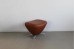 1x Leolux Caruzzo Hocker – Cognac Leer, Huis en Inrichting, Niet ingevuld, Niet ingevuld, Minder dan 50 cm, Ophalen of Verzenden
