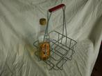 vintage metalen flessen drager Tomado, Verzenden, Huis en Inrichting