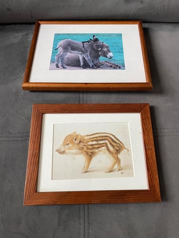 Twee ingelijste afbeeldingen beschikbaar voor biedingen