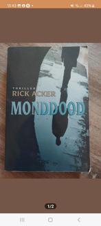 Monddood - Rick Acker, Ophalen of Verzenden, Gelezen, Rick Acker