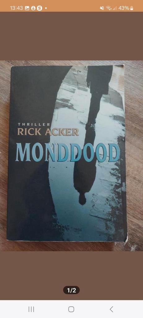 Monddood - Rick Acker, Boeken, Thrillers, Gelezen, Ophalen of Verzenden